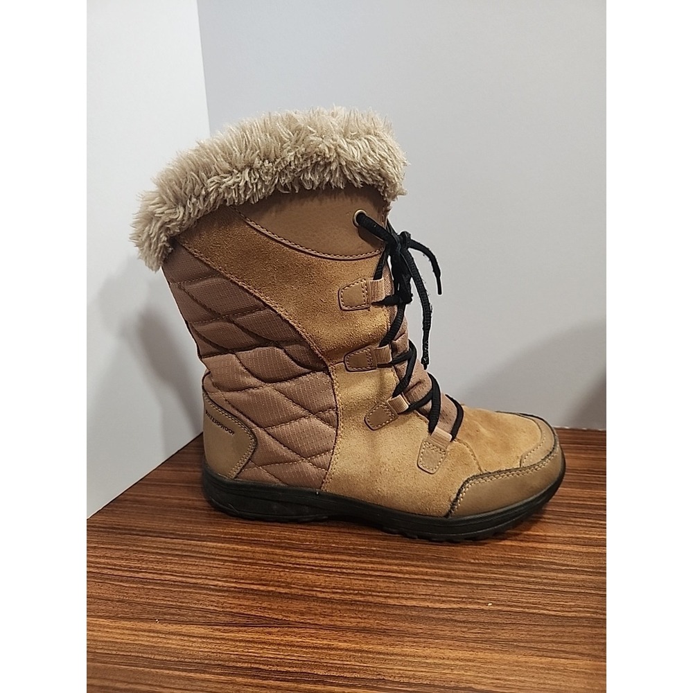 Columbia Ice Maiden II Winter Boots Brown Women's size 8 Warm, Snow, Waterproof - Picture 5 of 11